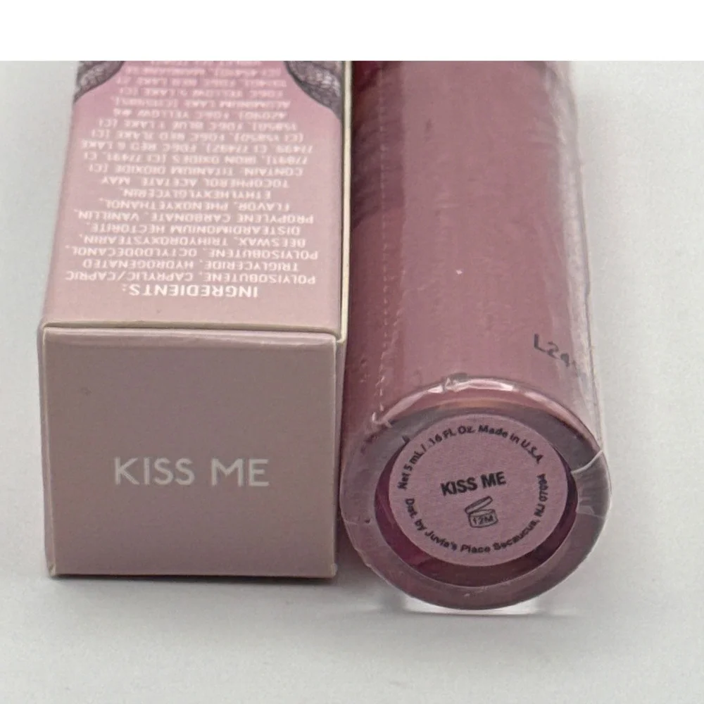 Juvias Place Lip‎ Reflect Gloss Kiss Me Pink Mauve Shimmer Long Lasting Sealed